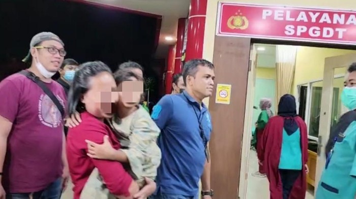 Korban penculikan pemulung di Gunung Sahari Jakpus tiba di RS Polri