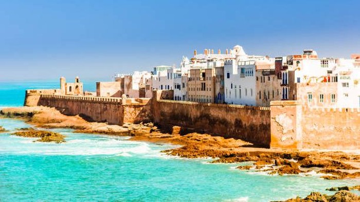 Aerial view on old city of Essaouira in Morocco