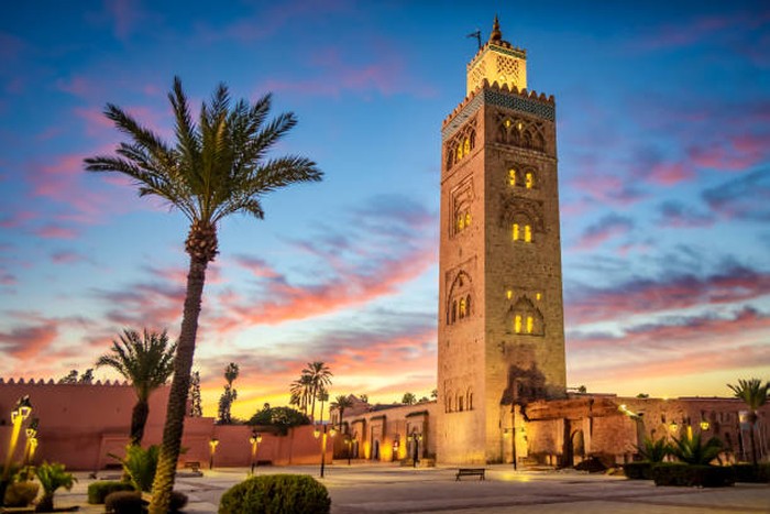 Mesjid Koutoubia di jantung kota Marakesh