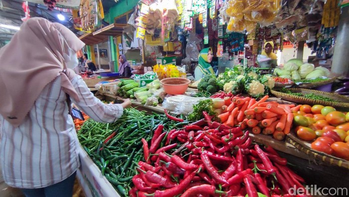 Penjual cabai di Pasar Ciamis