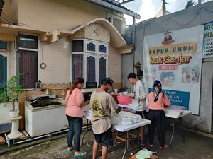 Mak Ganjar Jateng Buat Dapur Umum untuk Pengungsi Banjir di Kudus