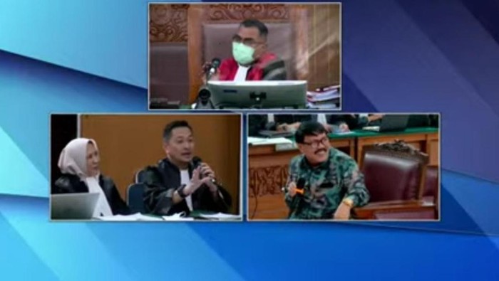 Screenshot siaran langsung sidang Ferdy Sambo dan Putri (dok. YouTube TV Pool)