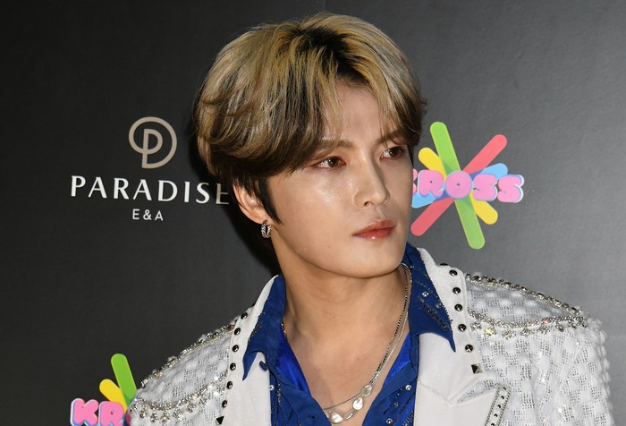 1245932732 NAGOYA, JAPAN - JANUARY 02: K-Pop singer Kim Jae-Joong attends the photocall for KROSS Vol.1 Kpop Masterz on January 2, 2023 in Nagoya, Japan. (Photo by Jun Sato/WireImage)