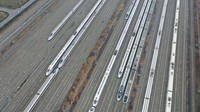 Begini penampakan sejumlah kereta cepat yang hendak keluar di China, Selasa (3/1/2023).