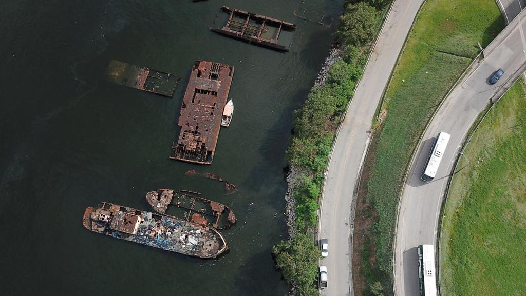 28 Tahun Terdampar, Bangkai Kapal Ini Rusak Lingkungan di Brasil