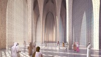Hampir 80% populasi Uni Emirat Arab adalah Muslim, tetapi di kompleks antaragama baru Abu Dhabi, tiga agama Ibrahim (Islam, Kristen, dan Yudaisme) memiliki status yang sama. Selain punya tempat ibadah, kompleks ini dibuat untuk tempat dialog dan pertukaran budaya. Foto: Adjaye Associates