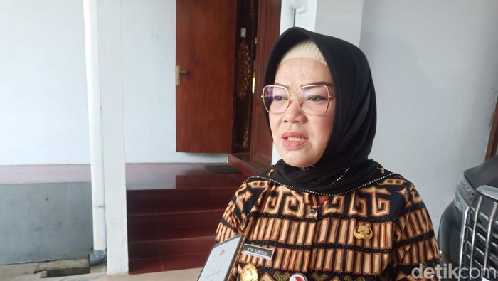 Bupati Sukoharjo Etik Suryani, saat ditemui di Kantor Dinas Bupati Sukoharjo, Selasa (13/12/2022).