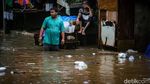 Jalan Kemang Utara IX Jaksel Terendam Banjir