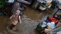 Lokasi banjir dekat dengan Pasar Warung Buncit.