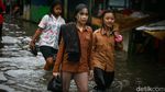 Jalan Kemang Utara IX Jaksel Terendam Banjir