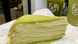 Cicip Mille Crepe Rasa Matcha yang Creamy di Kafe Hits Kemang