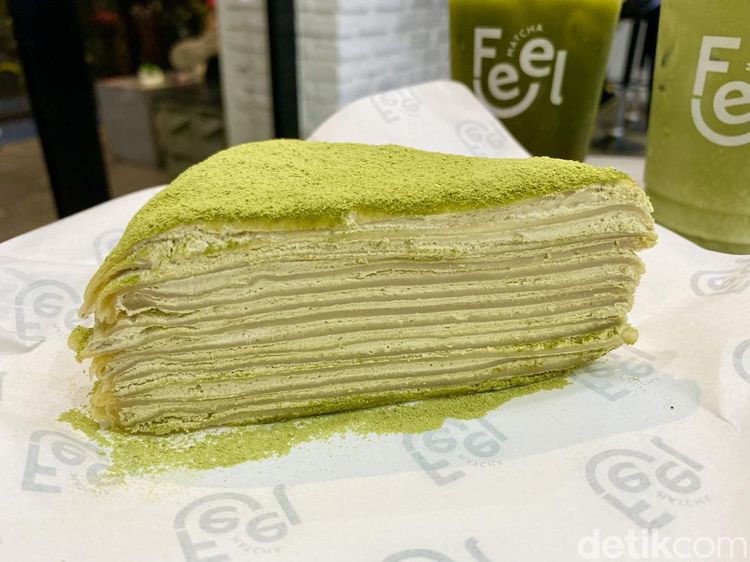 Cicip Mille Crepe Rasa Matcha yang Creamy di Kafe Hits Kemang