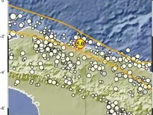 Gempa M 5,0 Guncang Keerom Papua Malam Ini, Berpusat Pada Kedalaman 10 Km