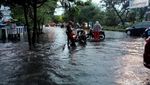 Potret Genangan di Jalan AP Pettarani Makassar Usai Diguyur Hujan Lebat
