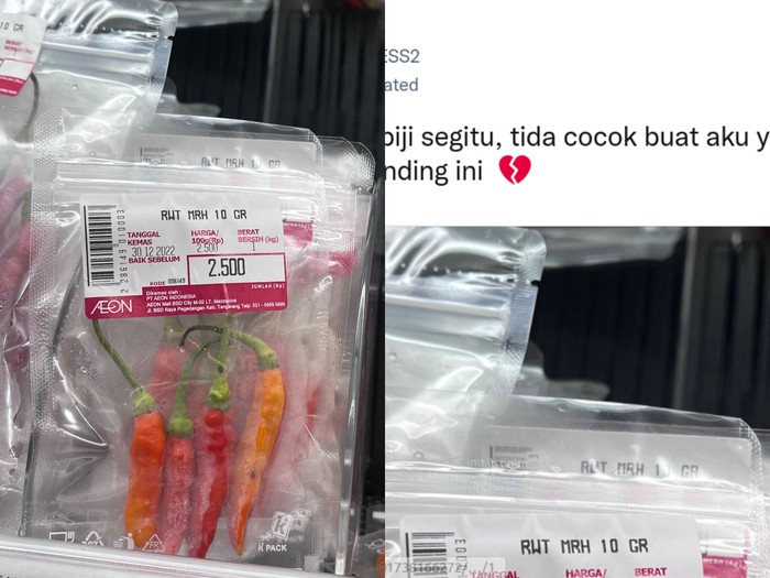 Harga cabe rawit di supermarket