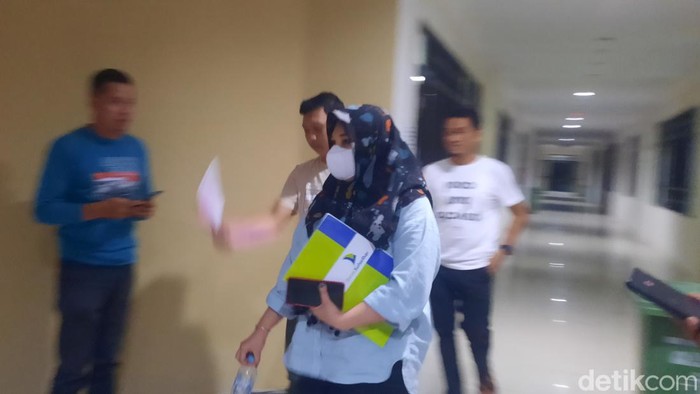 Hermin, tersangka kasus dana nasabah Bank Sulselbar raib Rp 10 miliar di Mamuju.