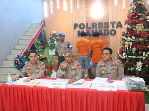 2 Pria Jambret Ponsel Pelajar di Manado Ditangkap