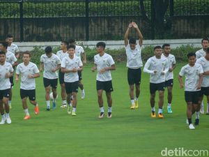 Latihan Keras Timnas Indonesia Jelang Laga Lawan Vietnam