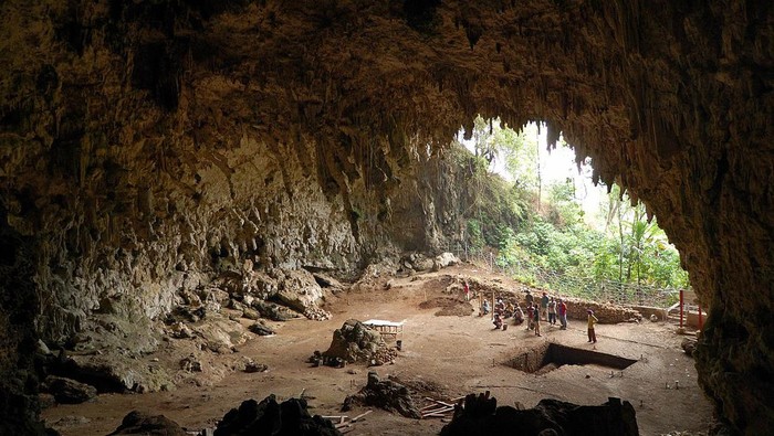 Liang Bua, Flores, NTT, gua tempat ditemukannya jejak kehidupan Homo floresiensis.