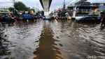 Perempatan Seskoal Cipulir Banjir, Lalin Terputus