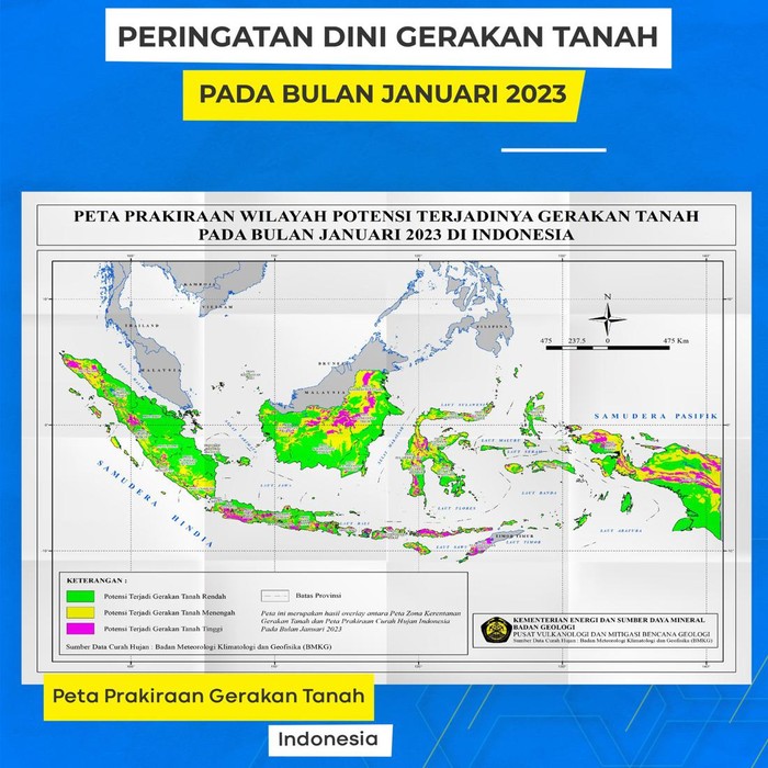 PVMBG Keluarkan Peringatan Pergerakan Tanah-Potensi Banjir, Ini Detailnya!