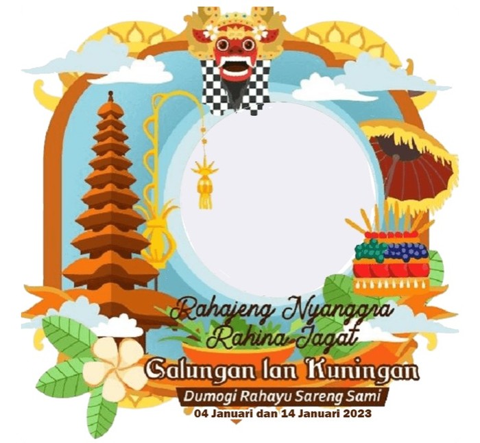 Twibbon Hari Raya Galungan dan Kuningan 2023