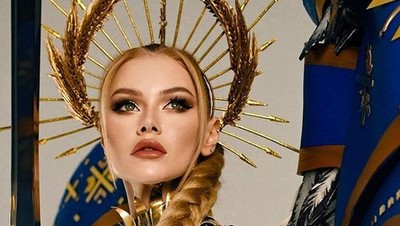 8 Pesona Cantik Miss Ukraina, Akan Pakai Baju Perang di Miss Universe