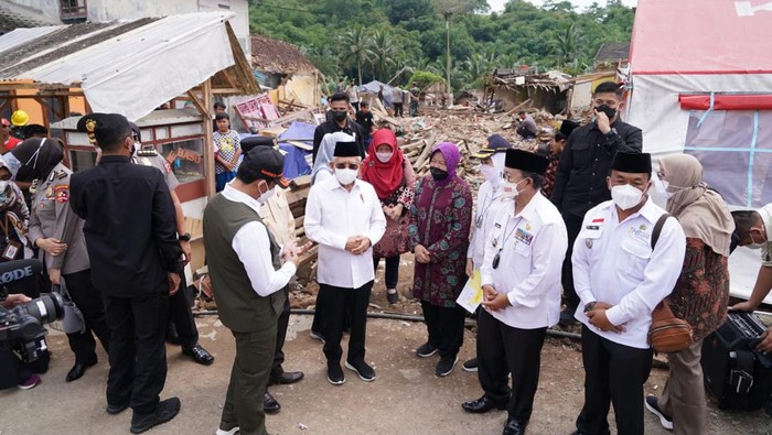 Wapres Maruf Amin melakukan kunjungan kerja ke Cianjur, Jawa Barat, Rabu (4/1/2023).