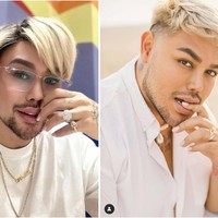 Ditambah sama-sama memiliki kumis dan jenggot tipis, penampilan Caren Delano dan Ivan Gunawan makin terlihat mirip. Walau tak sedarah namun tak sedikit yang menyebut keduanya seperti kakak dan adik. Foto: dok. Instagram @carendelano/@ivan_gunawan