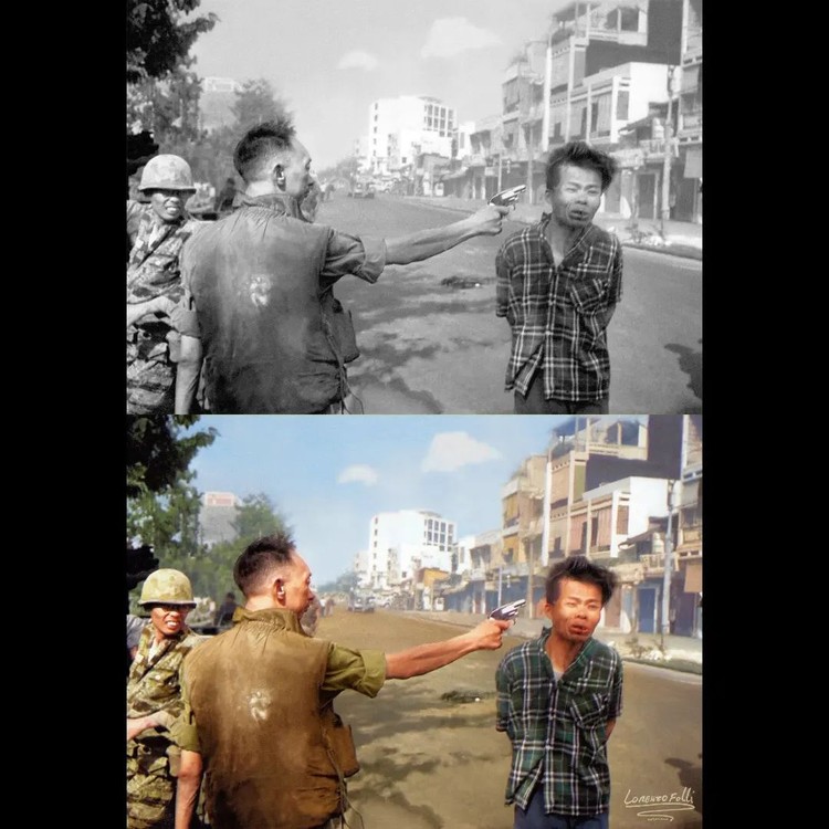 Foto jadul diwarnai
