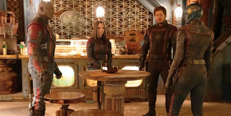 Cuplikan adegan di Guardian of the Galaxy Vol 3.