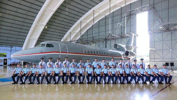 Jet Falcon 7X dan Falcon 8X TNI AU resmi memperkuat Skadron Udara 17 VVIP/VIP Lanud Halim Perdanakusuma