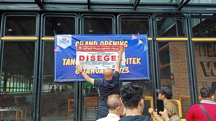 Mie Gacoan Tangsel kembali disegel Satpol PP