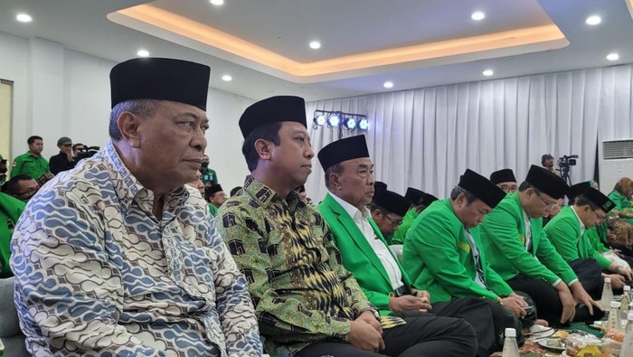 Romahurmuziy atau Rommy menghadiri acara Harlah ke-50 PPP di kantor DPP PPP, Jakarta, Kamis (5/1/2023). (dok istimewa)