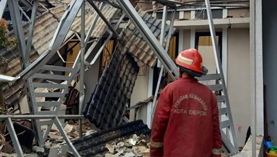 Potret Rumah di Depok Porak Poranda gegara Tabung Gas Meledak