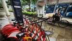 Sepi Peminat, Sepeda Sewaan di Kawasan Sudirman-Thamrin Kini Jadi Besi Tua