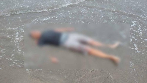 Jenazah pria ditemukan terdampar di Pantai Kuta, Badung, Bali, Jumat (6/1/2023) sekitar pukul 05.30 Wita.