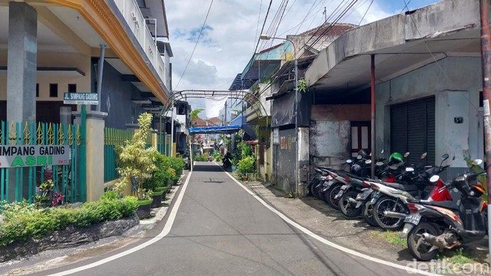 Lokasi gang saat polisi mengejar penjahat di Malang