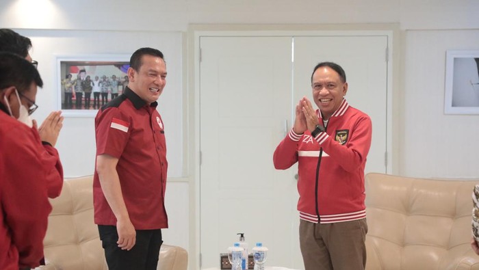 Menpora Zainudin Amali-PB Esports bertemu di Kantor Kemenpora, Jumat (6/1/2023)