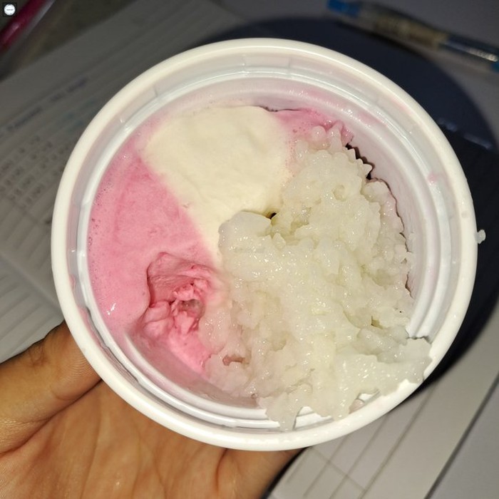 Sekte Makan Es Krim Pakai Nasi Putih, Disebut Netizen Sesat