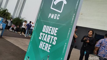 Keseruannya di bawa Tencent ke Jiexpo Kemayoran. Foto: (Panji Saputro/detikINET).