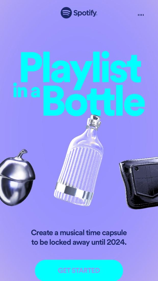 Spotify Playlist in a Bottle