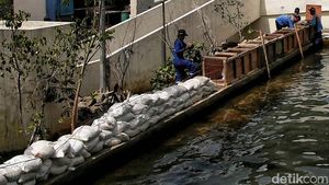 Tanggul Penangkal Rob Jakarta Ditinggikan, Nih Penampakannya