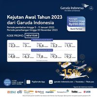 Harga Tiket Garuda Diskon Hingga 15%, Cek Nih Rinciannya