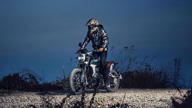 Hunter Scrambler SK500 motor yang akan digunakan untuk uji praktik SIM CI dengan harga Rp 166,75 Juta.