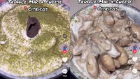 TikToker @wrightdownmainstreet juga mencoba menu mac & cheese lain dengan cita rasa truffle. TikToker ini tak menyukainya karena terlalu banyak memakai jamur. Foto: TikTok @wrightdownmainstreet