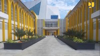 Pembangunan Masjid Agung Dharmasraya dilaksanakan oleh Pemerintah Kabupaten Dharmasraya diatas lahan seluas 67.193 m2, dengan luas bangunan masjid 8.783 m2, dan luas area penataan 35.668 m2. Foto: Dok. Kementerian PUPR
