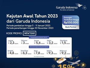 Menarik nih, Garuda Indonesia Kasi Diskon Terbang hingga 15 Persen