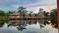 Fasilitas villa yang disedikan pengelola untuk memanjakan pengunjung. Untuk menyewa tempat itu mulai Rp 125 ribu - Rp 150 ribu. (Raja Malo Sinaga/detikSumut)