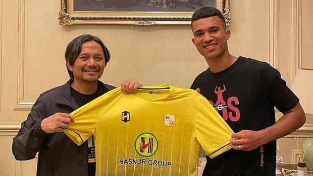 Barito Putera memperkenalkan striker barunya, Gustavo Tocantins.